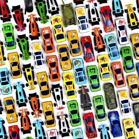 100 Pc Diecast Cars - Race Cars Toys For Kids - Toy Cars - Car Toys Bulk - Kids