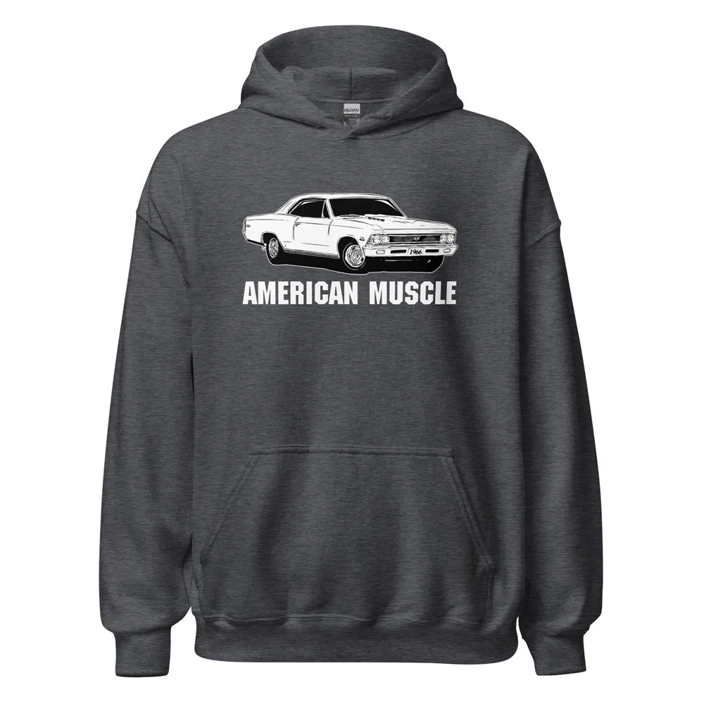 1966 Chevelle Hoodie American Muscle Car Sweatshirt