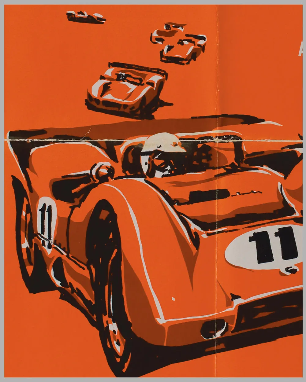 1968 United States Road Racing Championship at Mid-Ohio original event poster