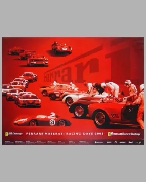 2005 Ferrari & Maserati Racing Days official event poster