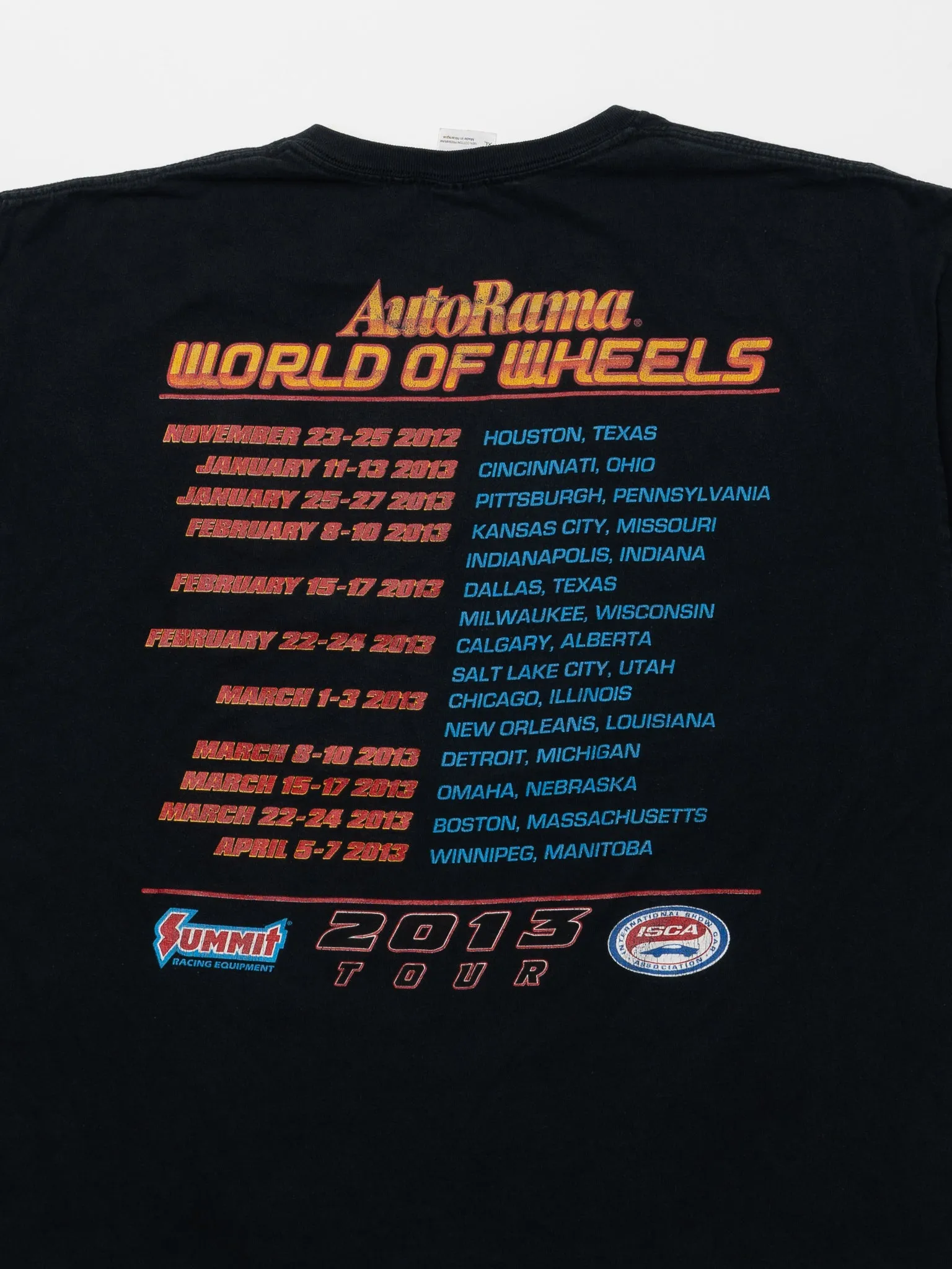 2013 Black AutoRama World of Wheels Tee (L)