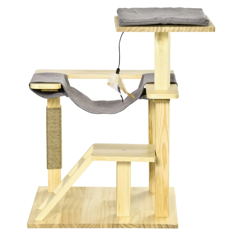 25.5" Cat Tree Activity Center - Natural