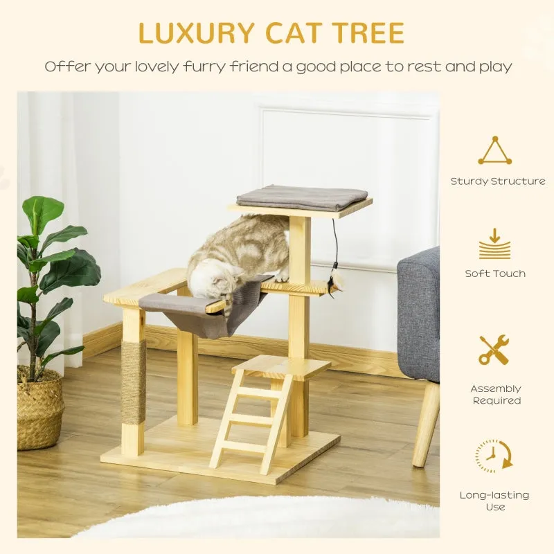 25.5" Cat Tree Activity Center - Natural