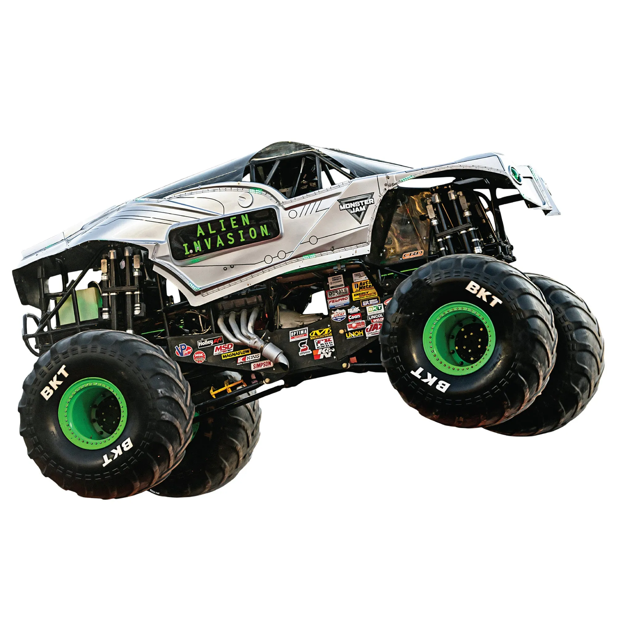 Alien Invasion         - Officially Licensed Monster Jam Removable     Adhesive Decal