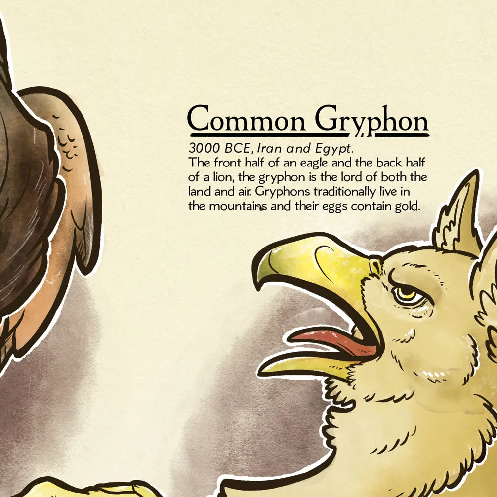 An Incomplete Guide to Gryphons Print