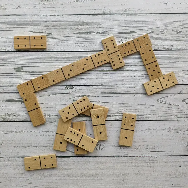 Bamboo Dominoes Set