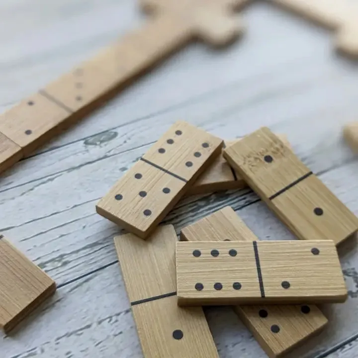 Bamboo Dominoes Set