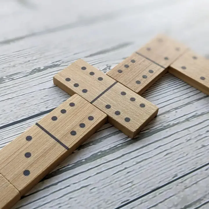 Bamboo Dominoes Set