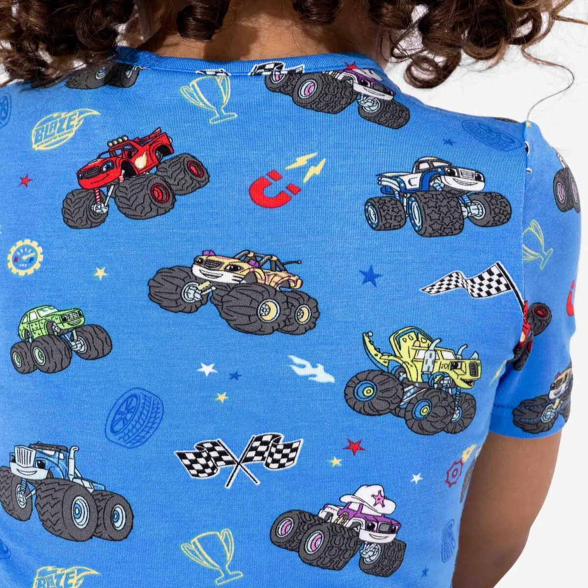 Bellabu Bear Blaze and The Monster Machine Monster Trucks Bamboo Short Set Pajamas