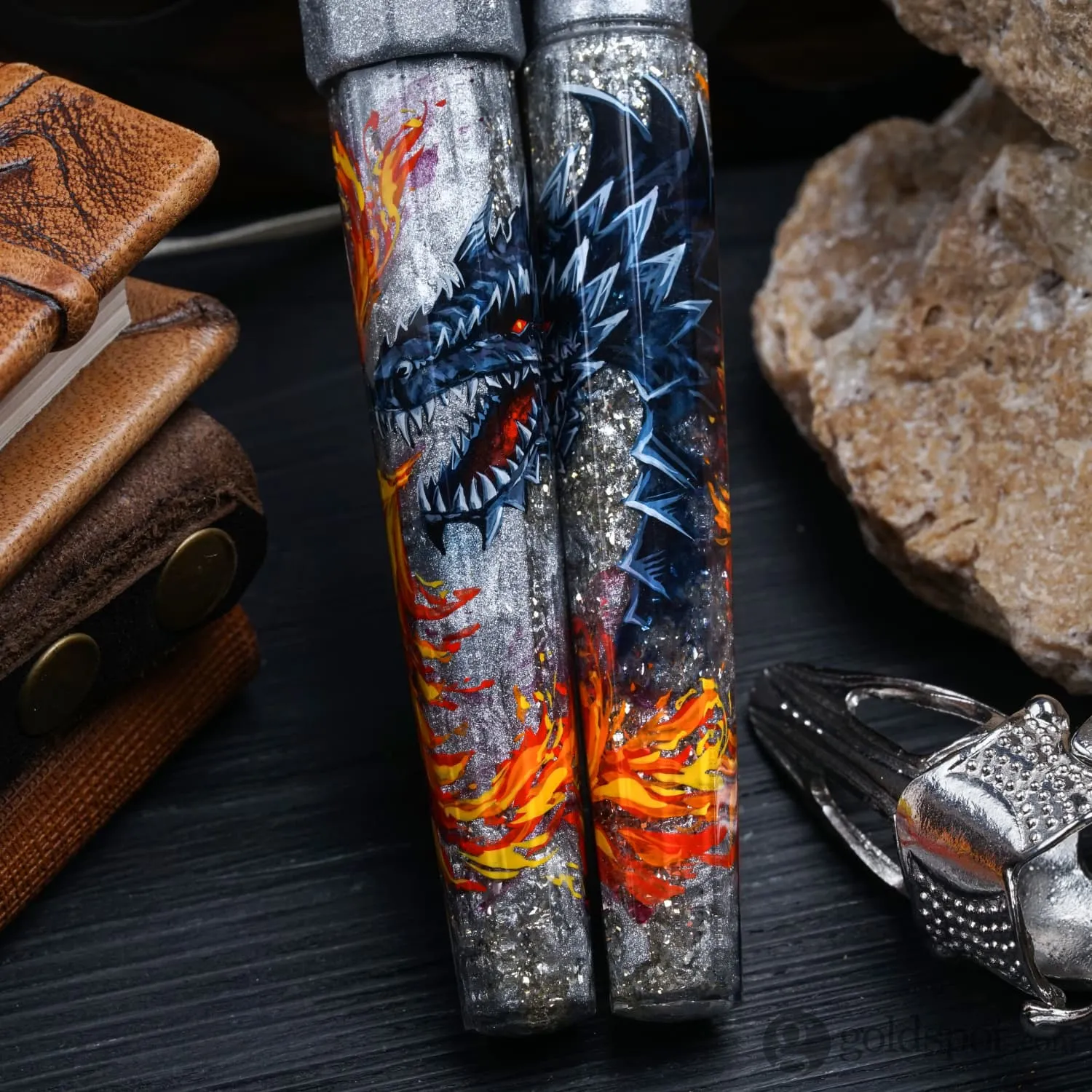 Benu Euphoria Handpainted Dragon Fountain Pen in Dubhanach