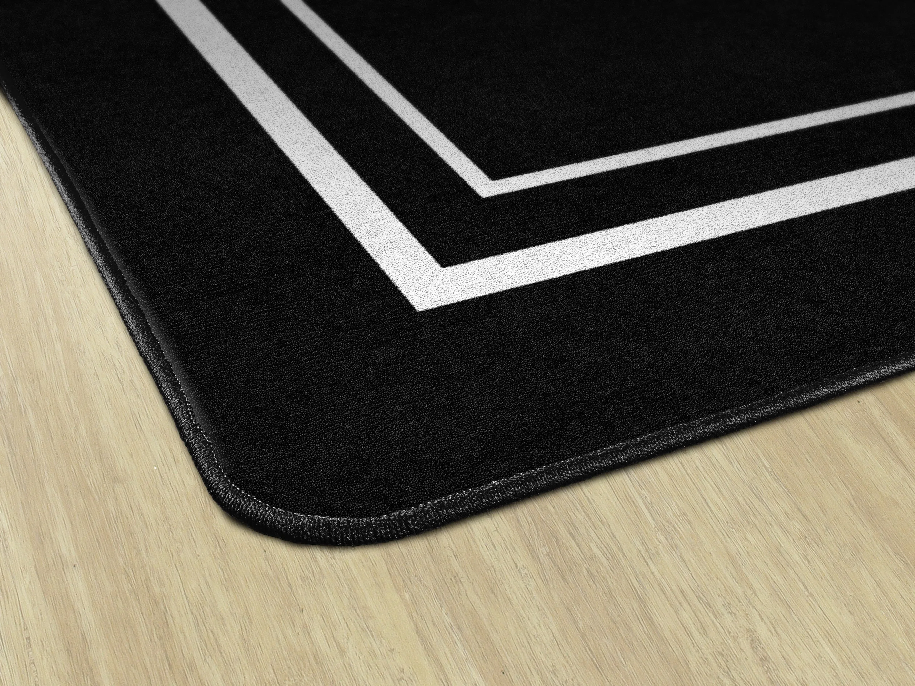 Black & White Border | Classroom Rug | Schoolgirl Style