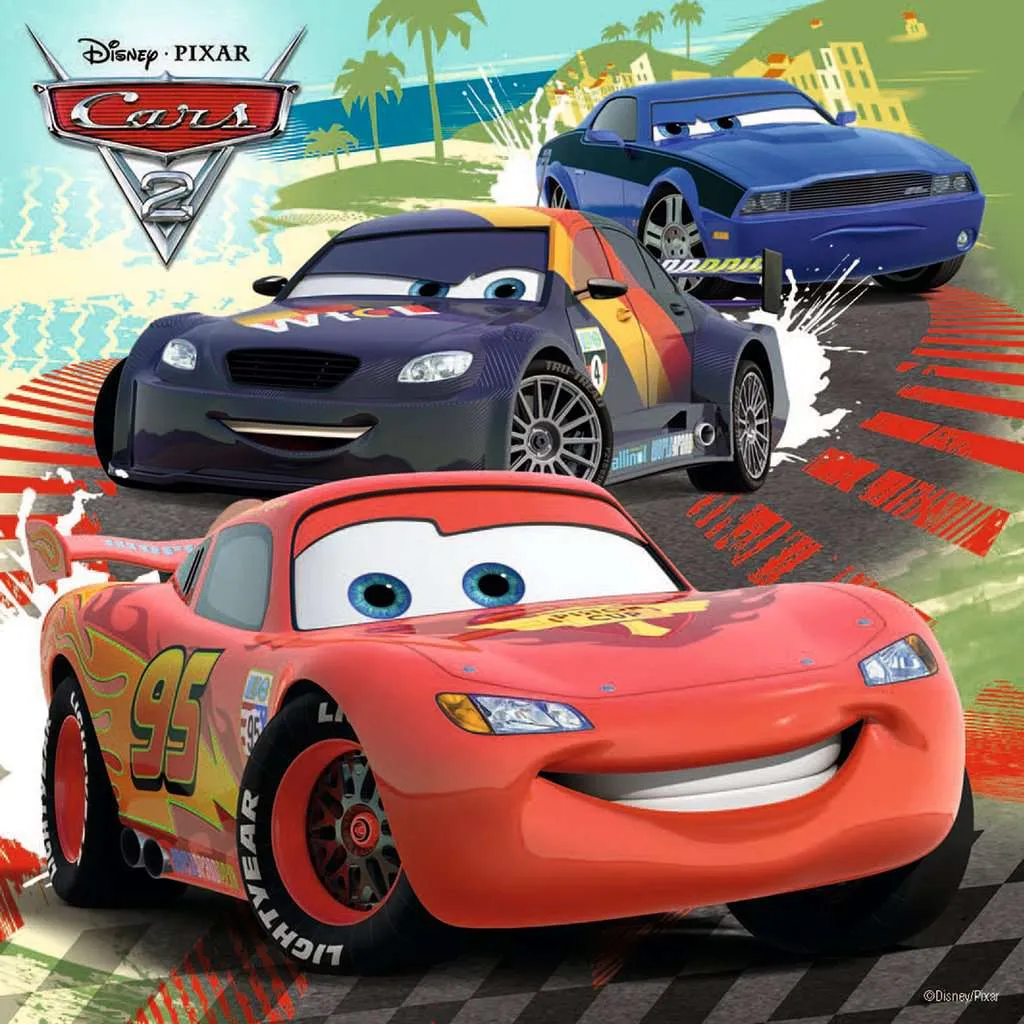 Disney Cars Worldwide Racing Puzzles (3 x 49 Piece)