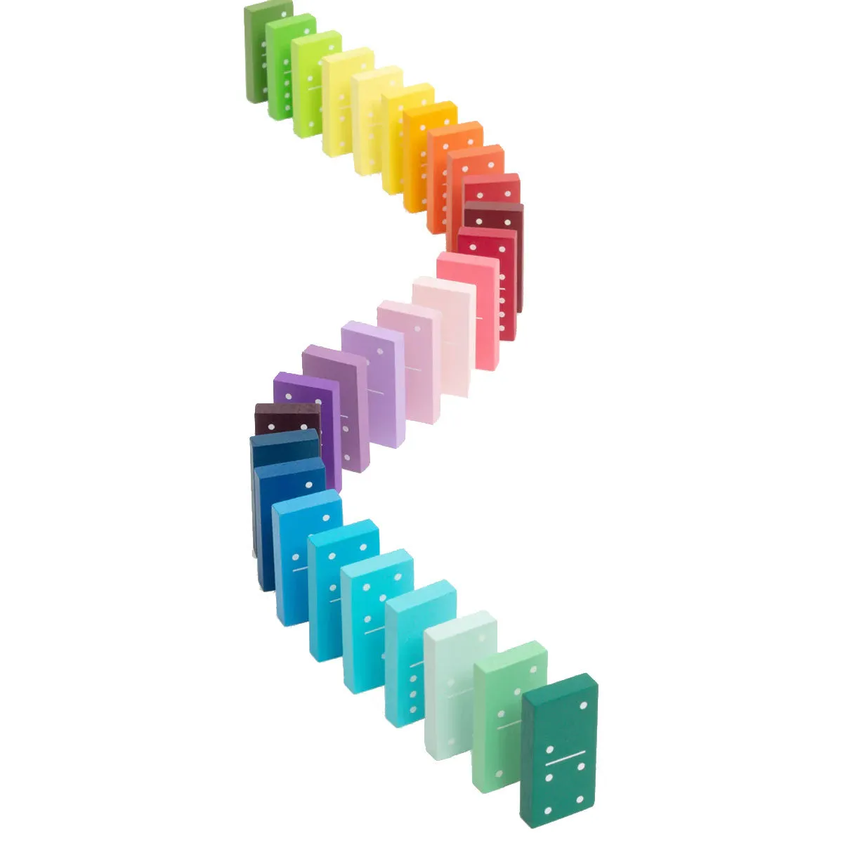 Domino Set Gradient Rainbow