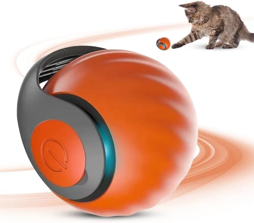 Interactive Cat Toys Balls For Indoor Cats Dogs Rolling Ball Motion Activate Rolling Ball With Touch Control Interactive Self Moving Balls Toys For Large Small Pets