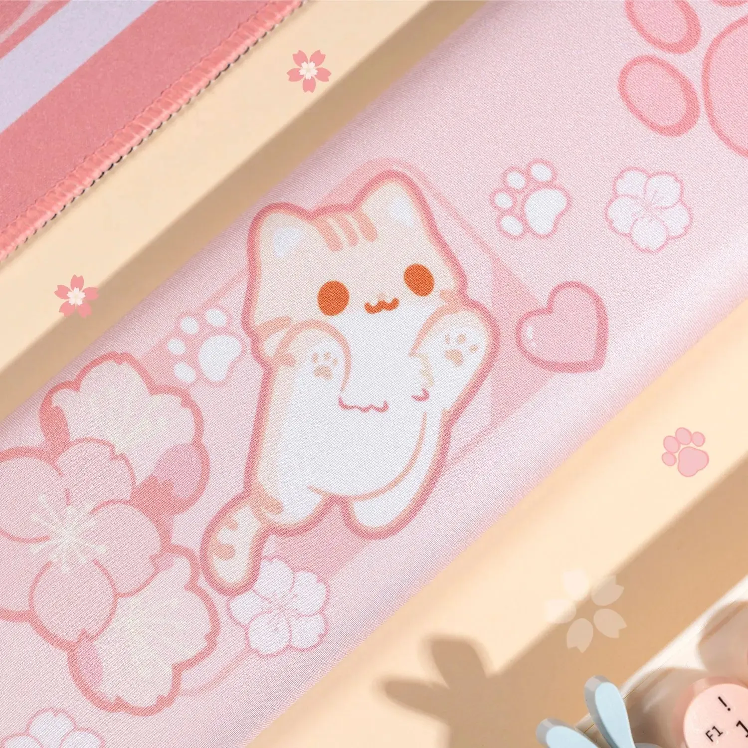 Kawaii Sakura Cat Wrist Rest