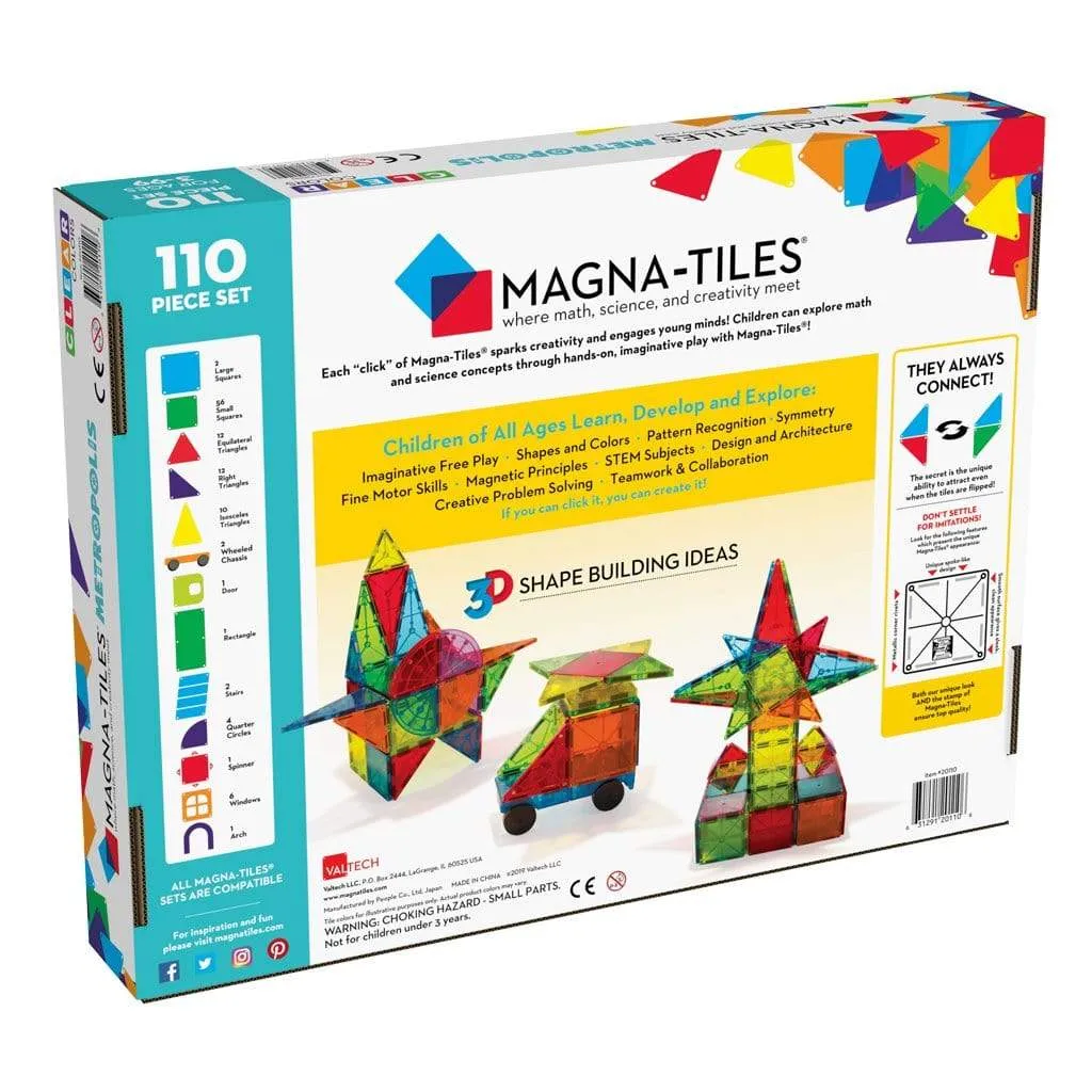 Magna Tiles Metropolis - Magnetic Building Toys