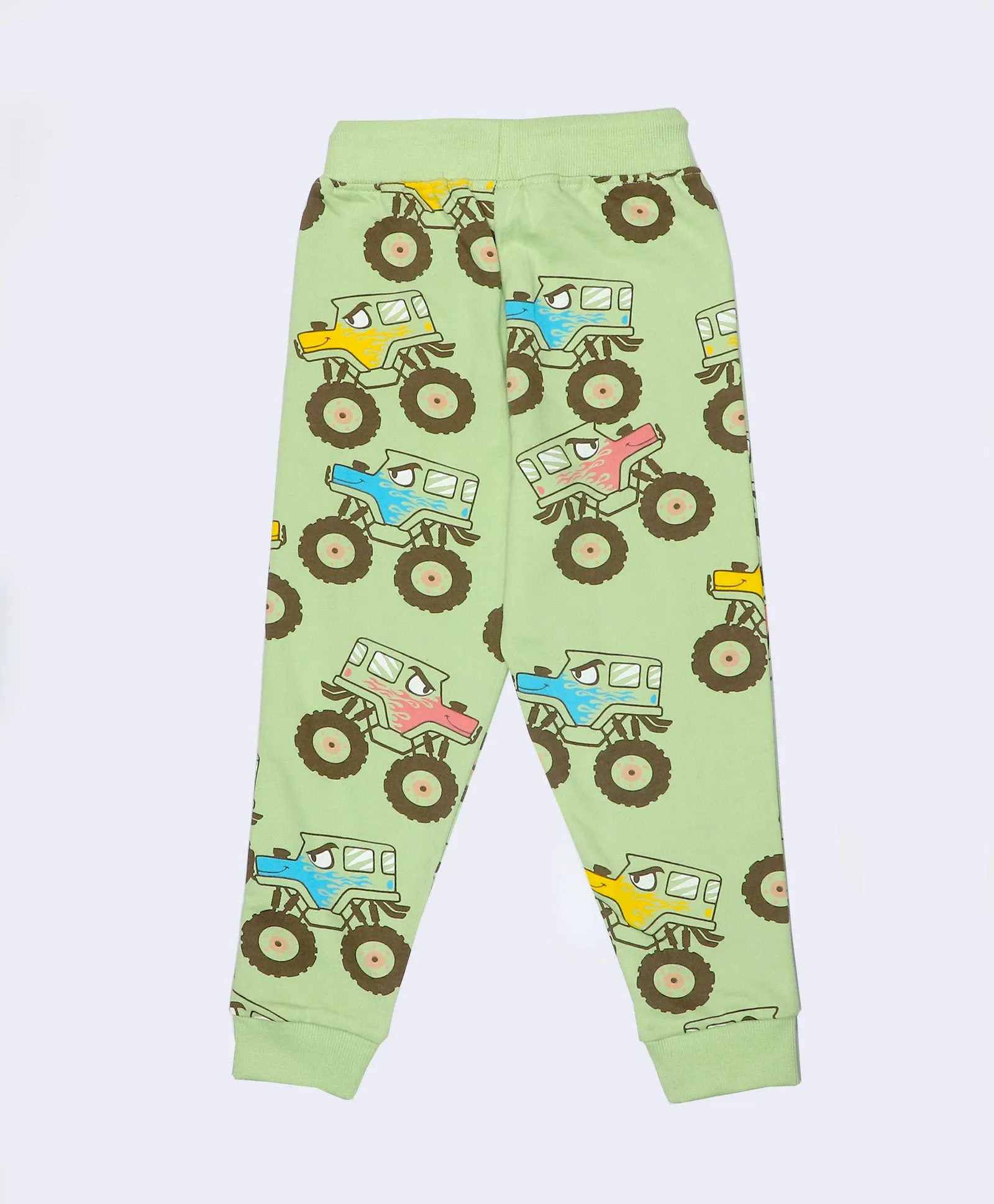 Monster Trucks Pattern Kids Sweatshirt & Joggers Set