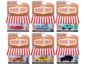 "The Hobby Shop" Set of 6 pieces Series 7 1/64 Diecast Model Cars by Greenlight