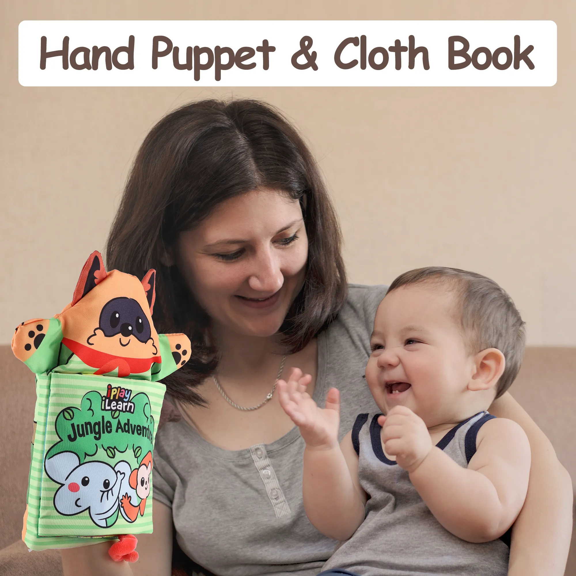 Soft Baby Books, Infant Touch and Feel Cloth Book Set