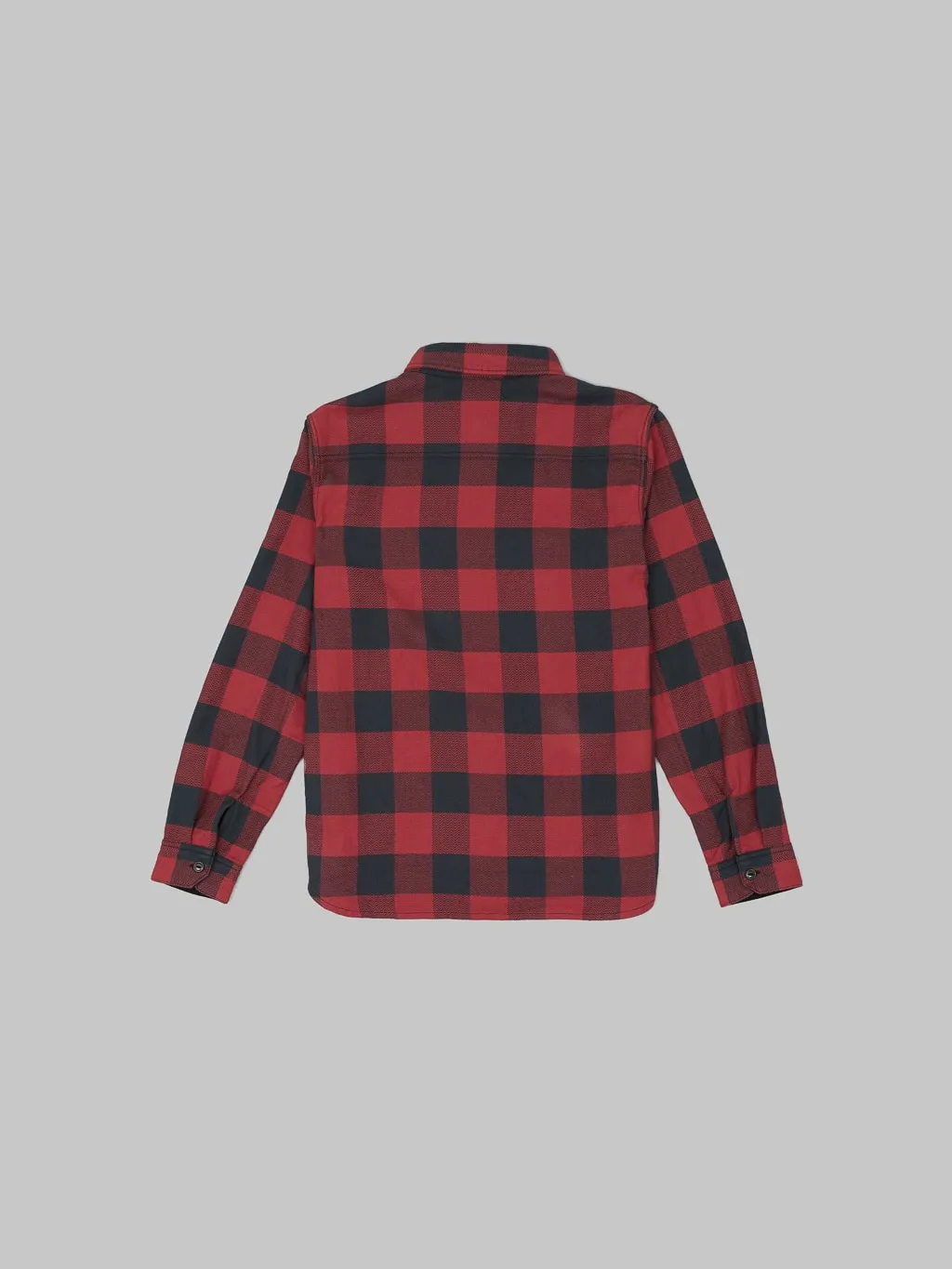 The Flat Head Block Check Flannel Shirt Red/Black