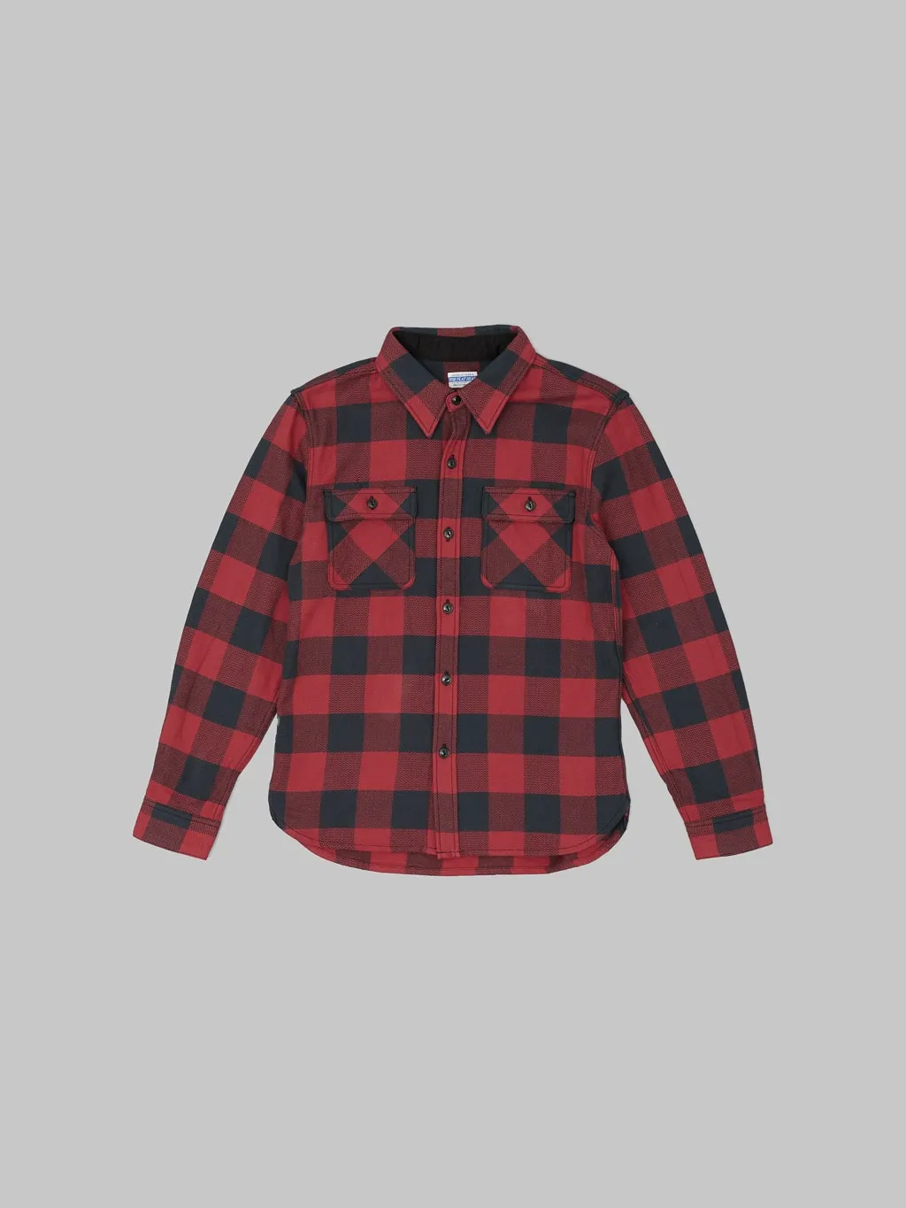 The Flat Head Block Check Flannel Shirt Red/Black