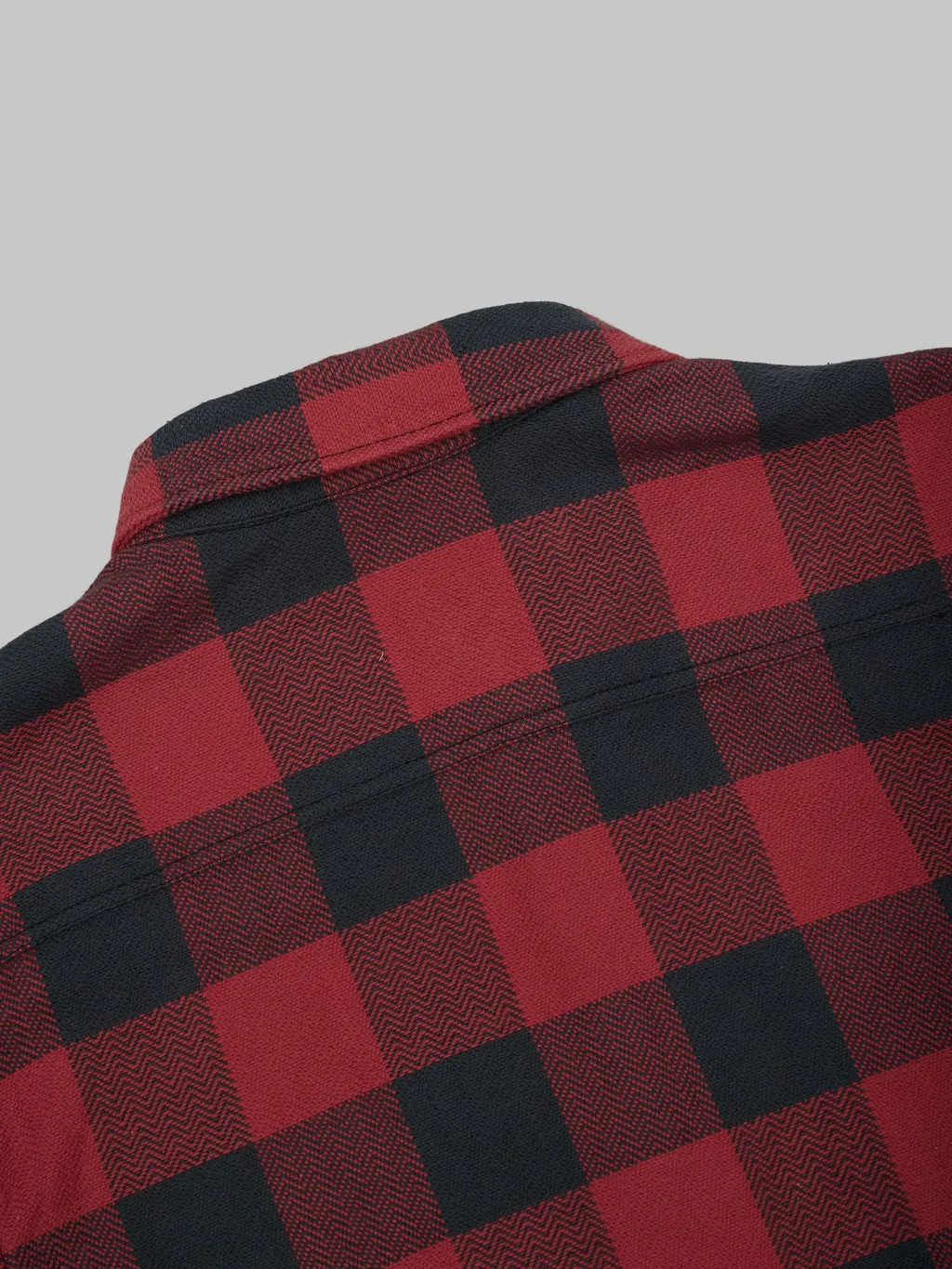 The Flat Head Block Check Flannel Shirt Red/Black