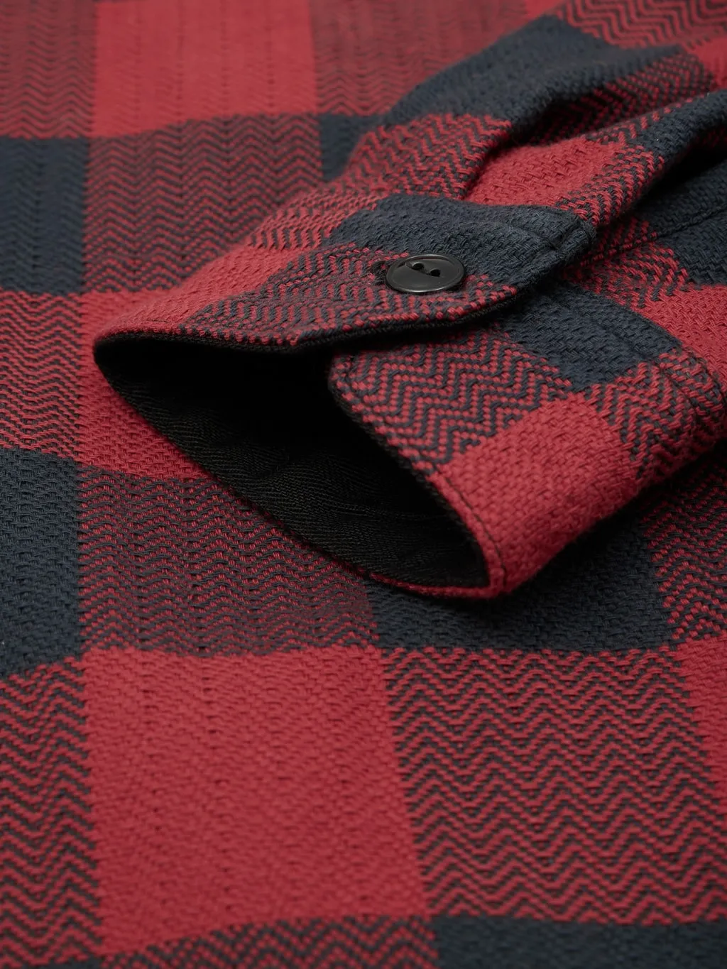 The Flat Head Block Check Flannel Shirt Red/Black