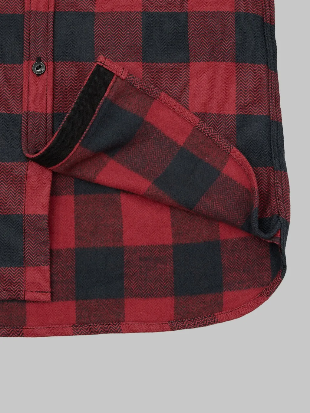 The Flat Head Block Check Flannel Shirt Red/Black