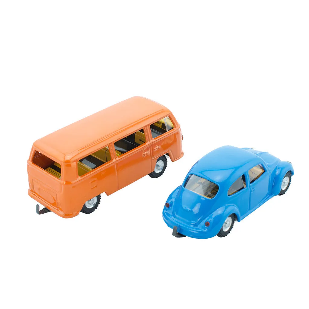 Wind Up Tin Toy Set - VW Beetle & Kombi