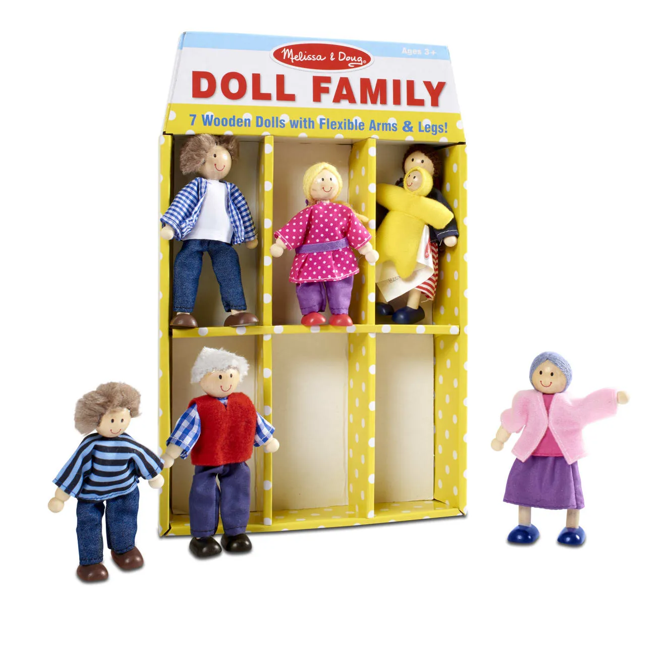 Wooden Doll Family