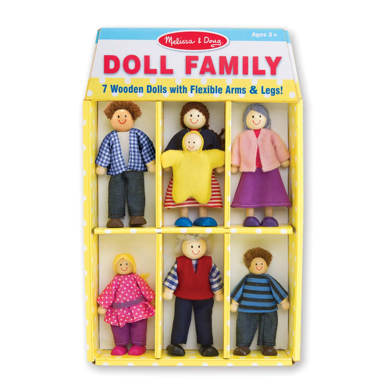 Wooden Doll Family